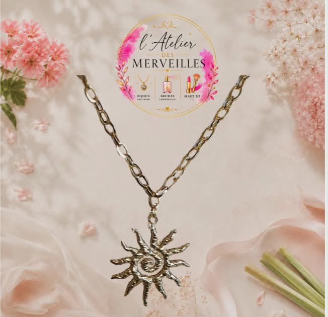 Collier acier fait main