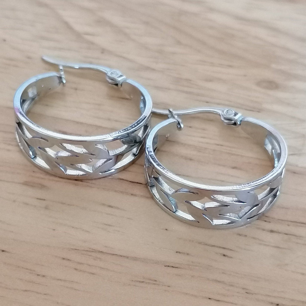Boucles d'oreilles Marion acier inoxydable