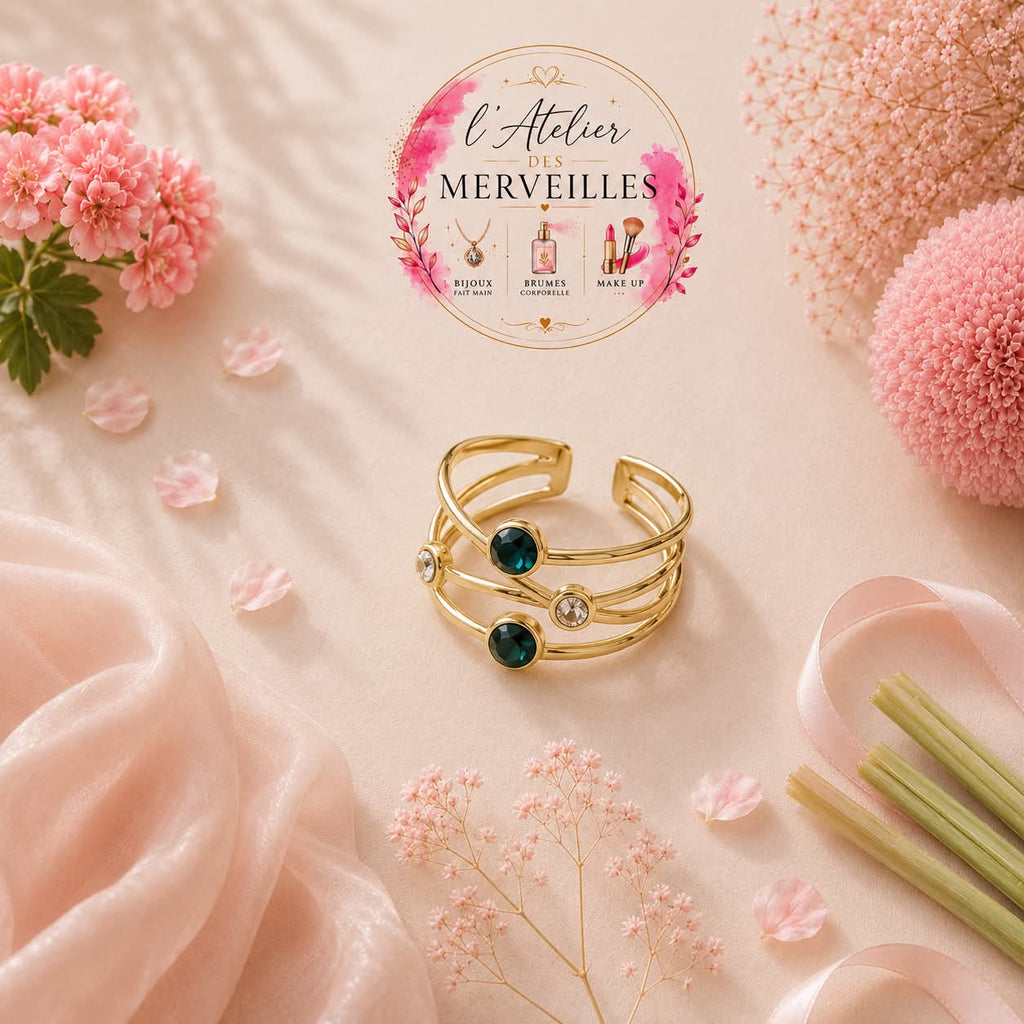 Bague Barbara acier inoxydable