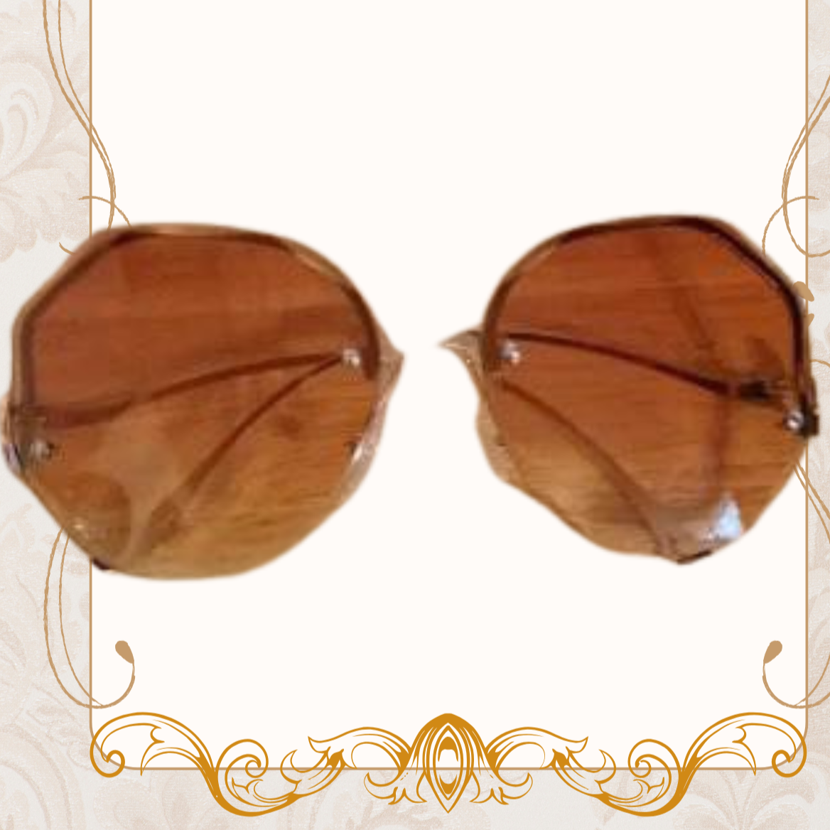 Lunette de soleil hexagonale