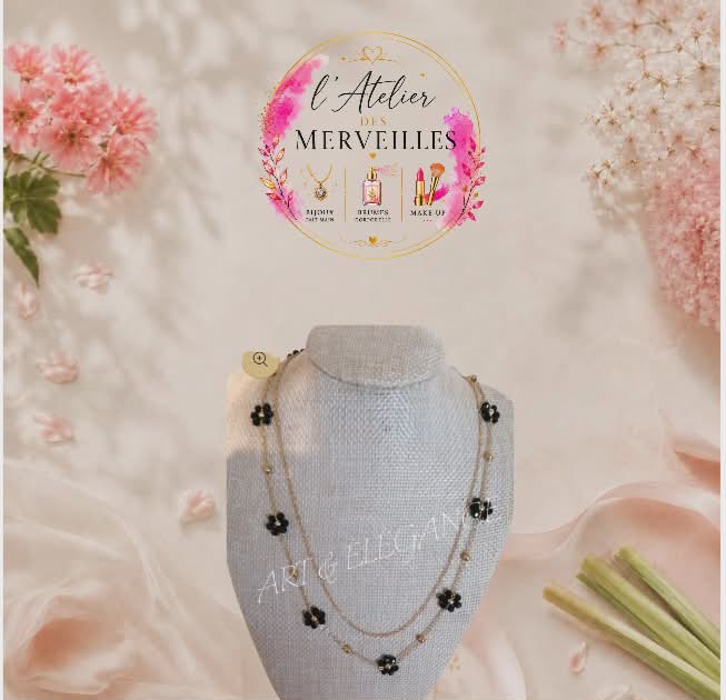 Collier Éléonore acier fait main