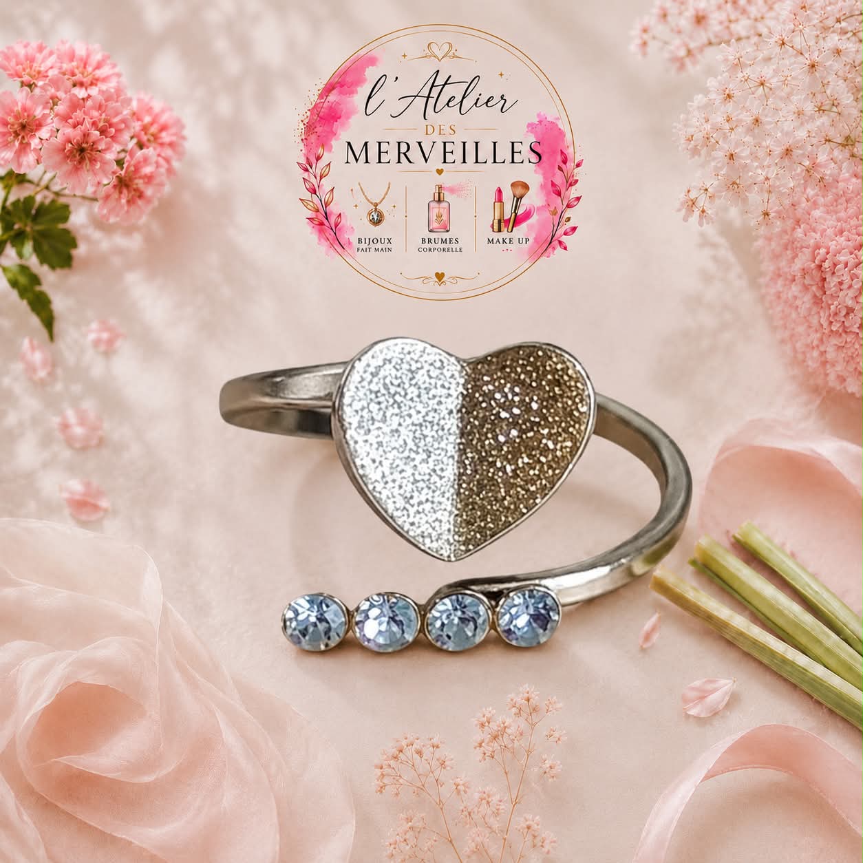 Bague Elora acier inoxydable