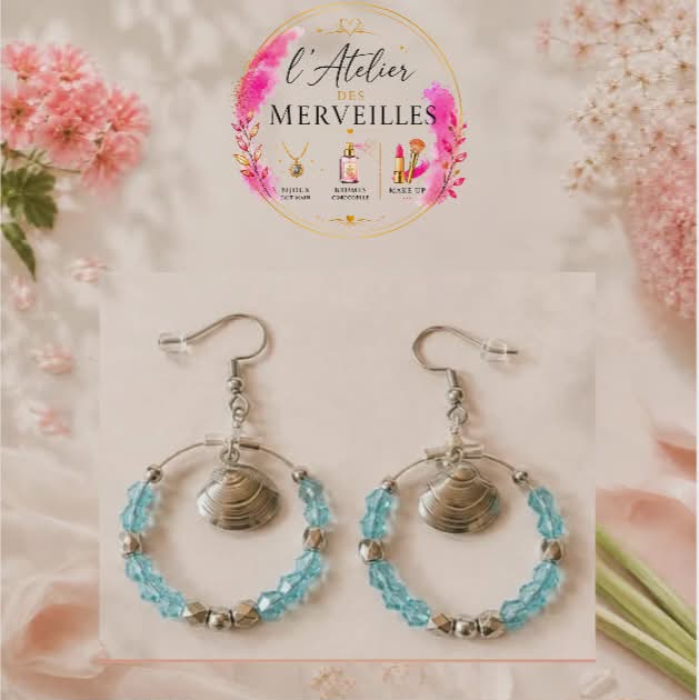 Prunelle boucles d'oreilles en acier inoxydable fait main