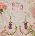 Boucles d'oreilles Carole acier fait main
