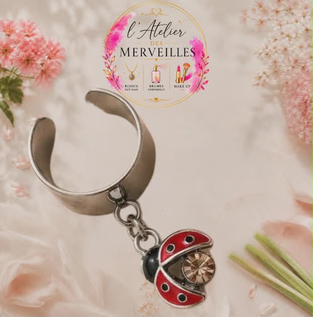 Bague en acier inoxydable aurore fait main