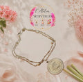 Bracelet Luna acier fait main