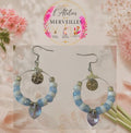 Boucles d'oreilles Valerie acier fait main