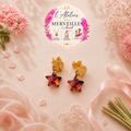 Boucles d'oreilles Pauline acier fait main