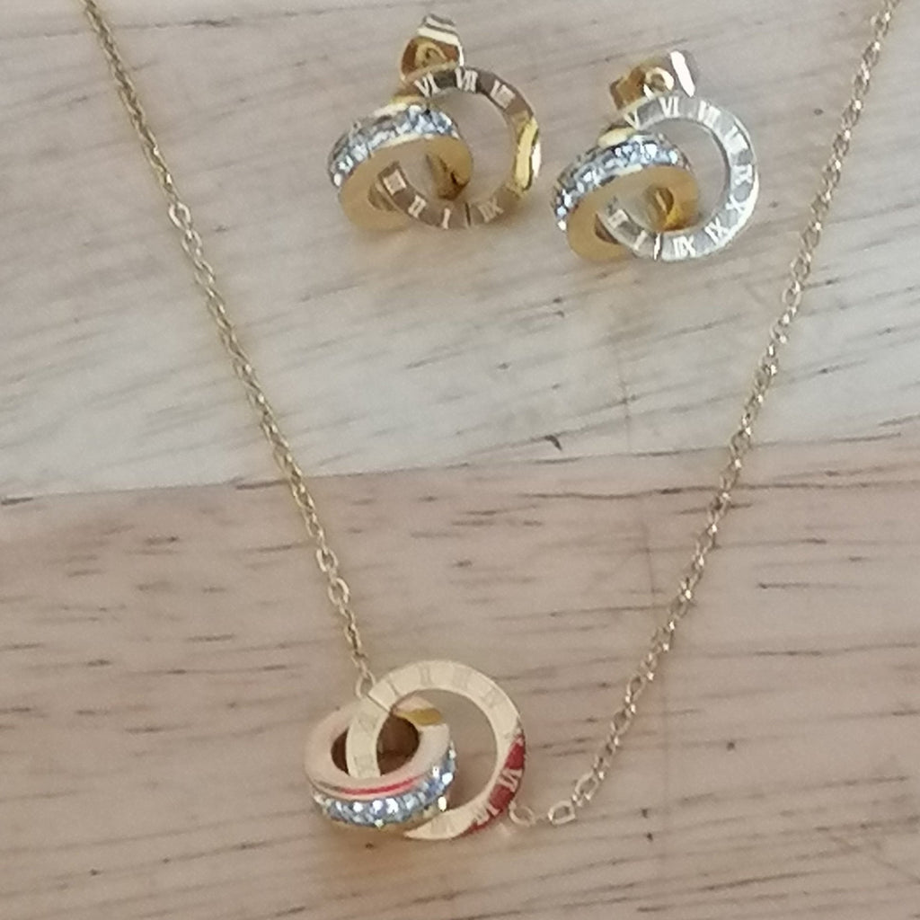 Parure Goldie acier inoxydable