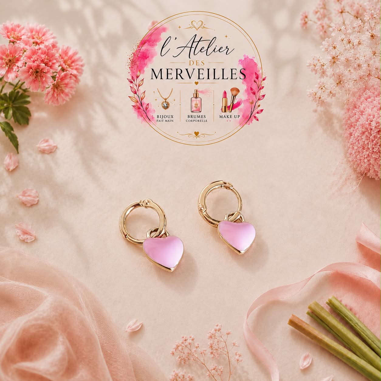 Boucles d'oreilles Nathalia acier inoxydable