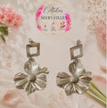 Boucles d'oreilles Laurie acier fait main