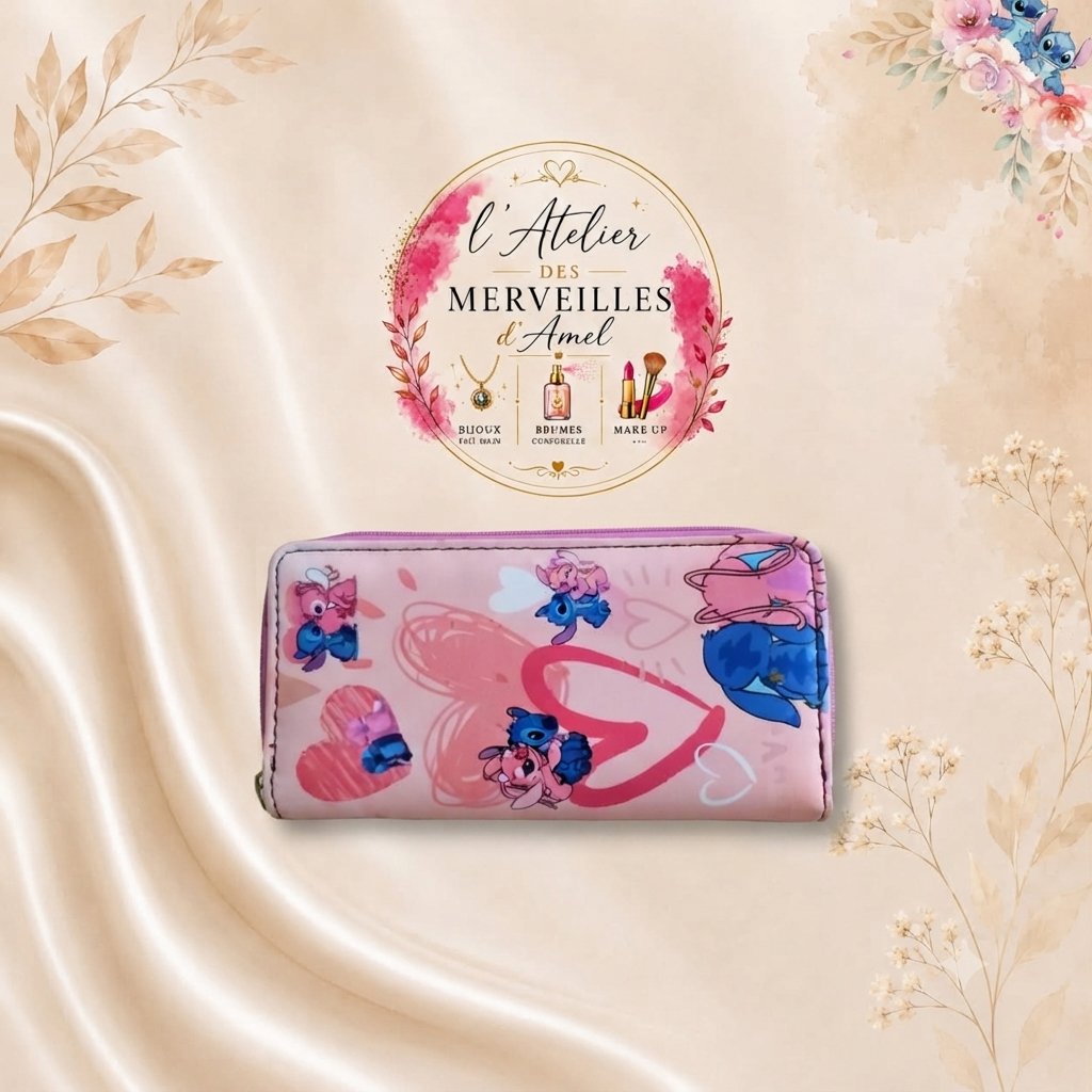 Porte feuille stitch