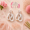 Boucles d'oreilles romi acier inoxydable