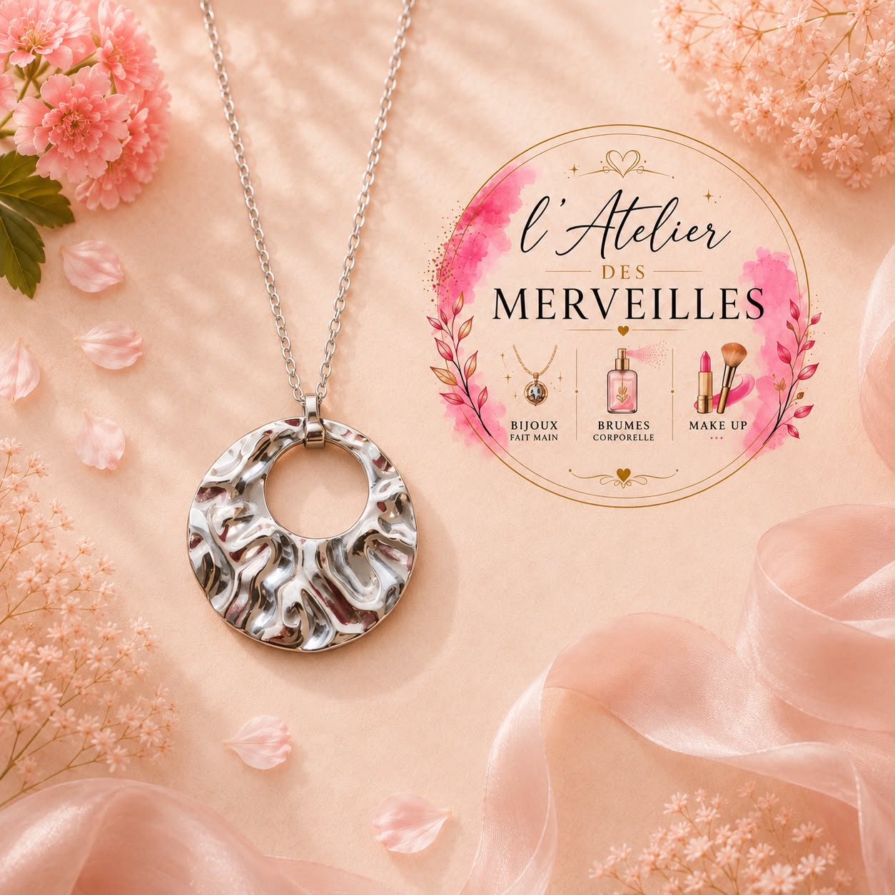 Collier Johanna acier inoxydable