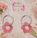 Boucles d'oreilles Cindy acier fait main