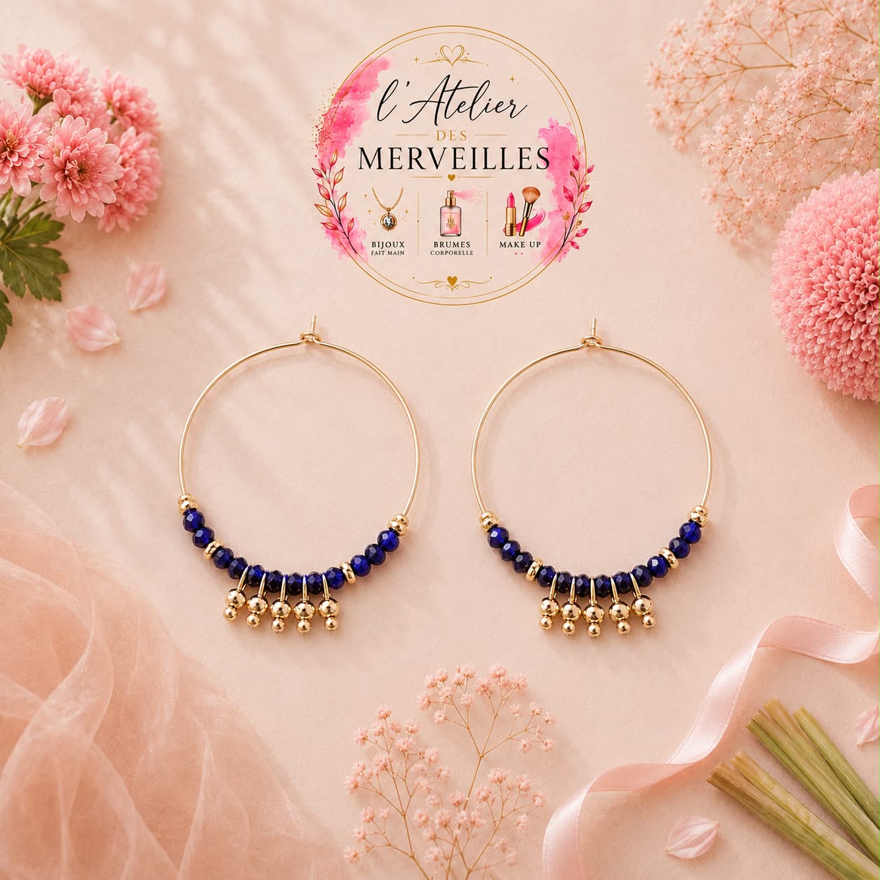 Boucles d'oreilles Bella acier inoxydable