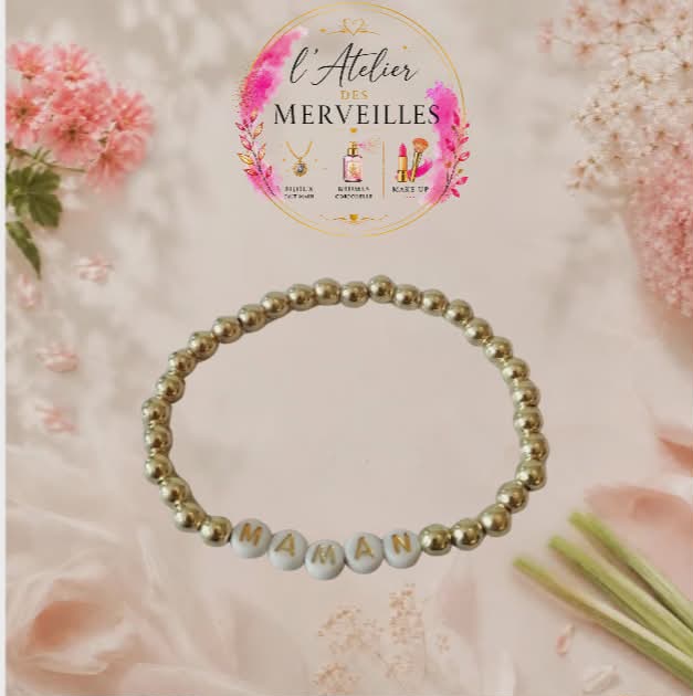 Bracelet maman élastique fait main