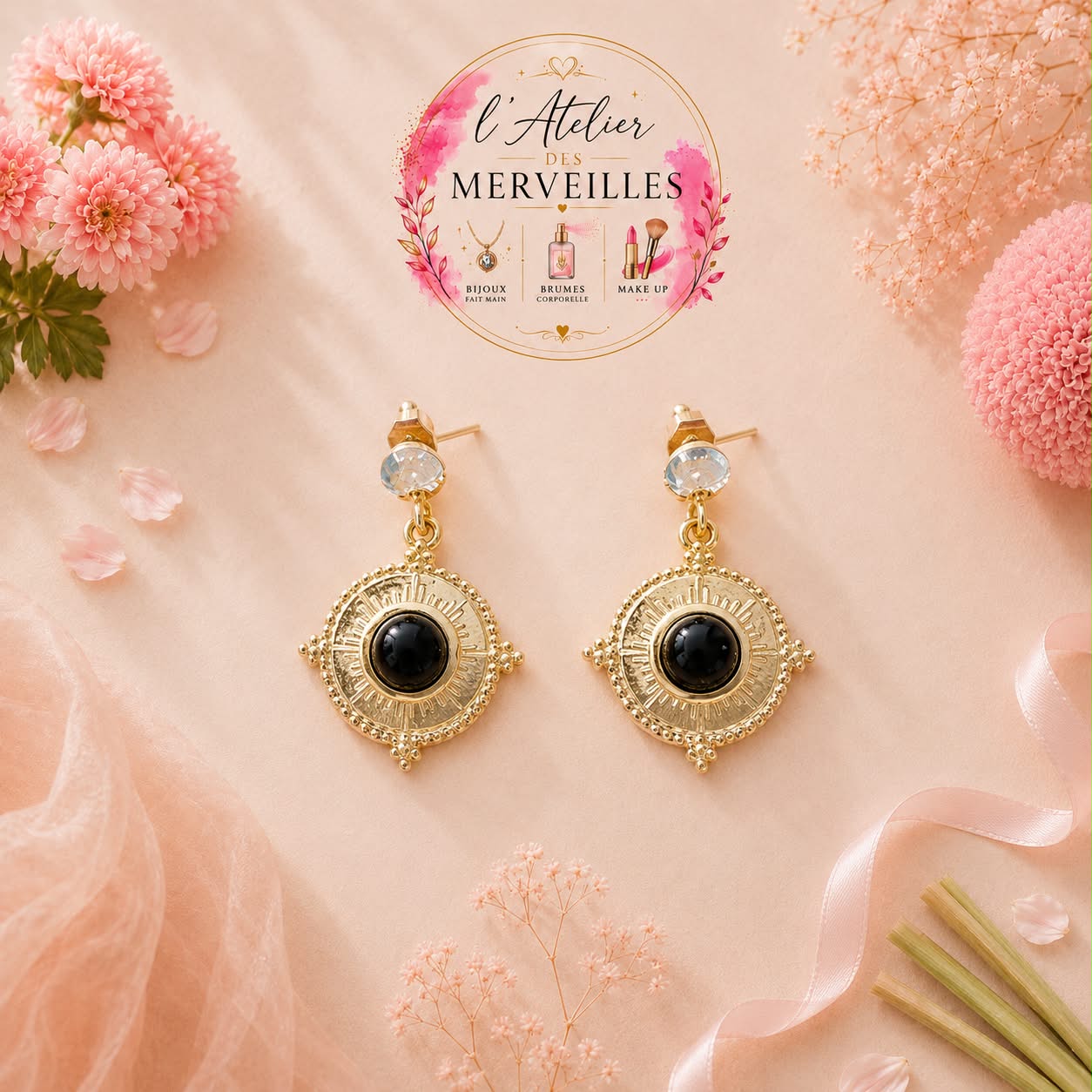 Boucles d'oreilles cléa acier inoxydable