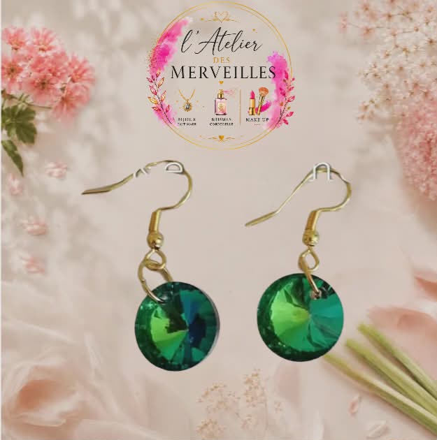 Boucles d'oreilles Lucie acier fait main