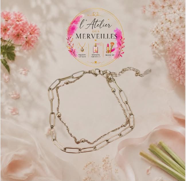 Bracelet Solange acier fait main