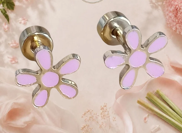 Boucles d'oreilles fleur