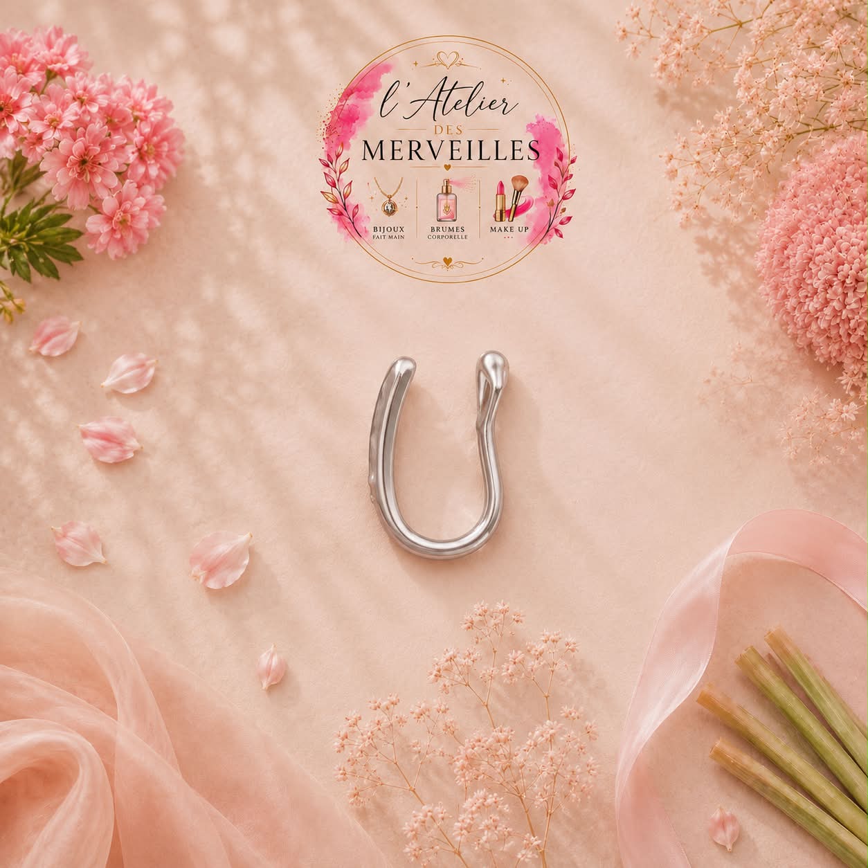 Piercing nez en u