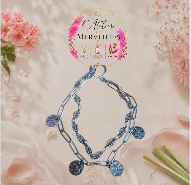 Bracelet laeti acier fait main