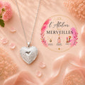Collier cœur acier inoxydable